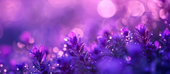 Poster - Mesmerizing Purple Bokeh Creates a Stunning Abstract Background in Nature