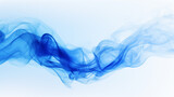 Fototapeta Sypialnia - Abstract blue smoke on a white background