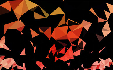 Poster - Light Green, Red vector triangle mosaic texture. Modern geometrical abstract illustration with gradient. Elegant pattern for a brand book.