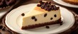 Delicious and Irresistible: Triple the Temptation with Slice after Slice of Mouthwatering Cheesecake adorned with juicy raisins on a Charming Plate