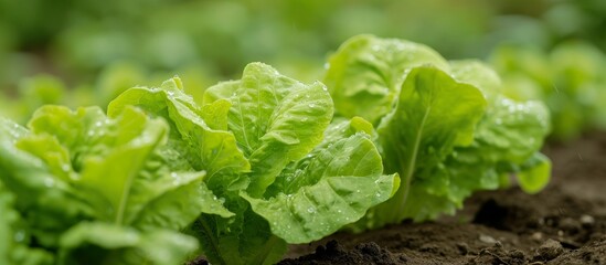 Wall Mural - Eat Good, Feel Royal: Lettuce Plants That Are Good to Eat, Lettuce Plants That Are Royal, Lettuce Plants That Are Good to Eat