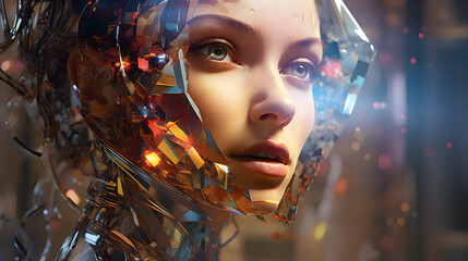 Poster - Artificial Intelligence in the face of women