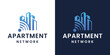 © shisui - modern and luxury apartment network technology logo design ideas