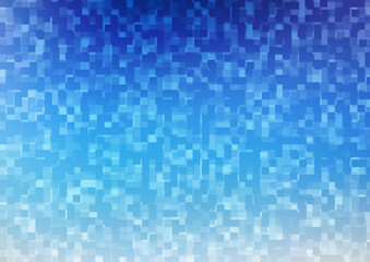 Sticker - Light BLUE vector texture in rectangular style.