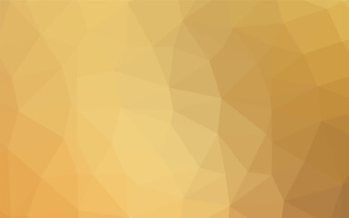 Poster - light orange vector polygon abstract backdrop. triangular geometric sample with gradient. template f