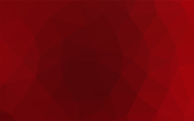 Poster - Light Red vector triangle mosaic template. A sample with polygonal shapes. Template for your brand book.