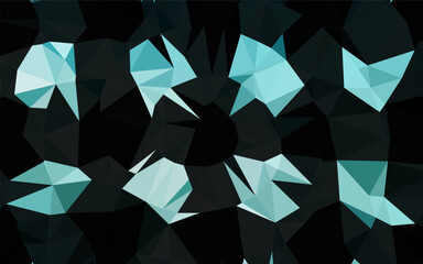 Poster - Light BLUE vector blurry triangle template. Glitter abstract illustration with an elegant design. Completely new template for your business design.