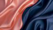 Seafoam, Navy Blue and Salmon colours silk background vector presentation design