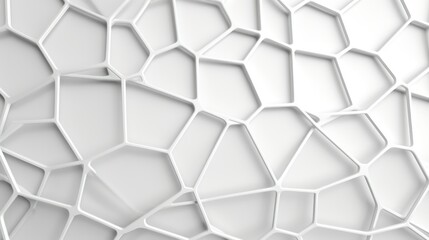 Sticker - white hexagon background