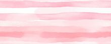 Pink And White Stripe Watercolor Wallpaper Backdrop