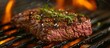 Grilling the Perfect Sirlo Steak: Exquisite Sirlo Steak Prepared for a Sizzling Barbecue on the Grill
