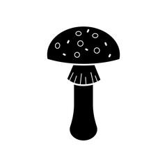 Wall Mural - Mushroom vector icon. food illustration sign. fungus symbol or logo.