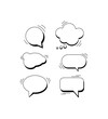 © Настя Прокопчук - Dialogue bubble. Isolated background vector illustration eps 10. Comic style.