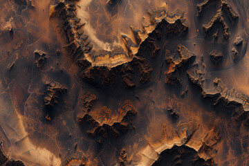 Poster - Incredible surface of a distant unknown exotic planet. Background image. Created with Generative AI technology