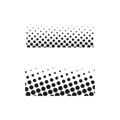 Poster - Circle halftone element, monochrome abstract graphic, prepress or generic concepts, Dots Background. Distressed Black and White Texture. Fade Pattern. Halftone Vintage Overlay. Vector illustration