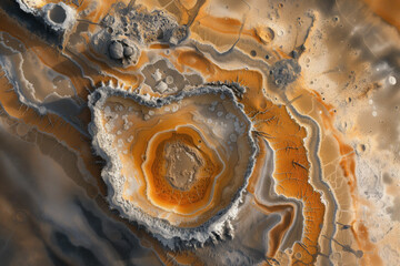 Poster - Incredible surface of a distant unknown exotic planet. Background image. Created with Generative AI technology