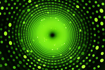 Poster - green circle pattern background image.
