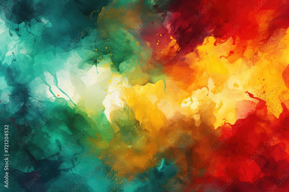 Green yellow and red flag, Black history month banner. Grunge background banner in the African colors green, yellow and red