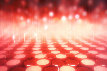 Poster - red circle pattern background image.