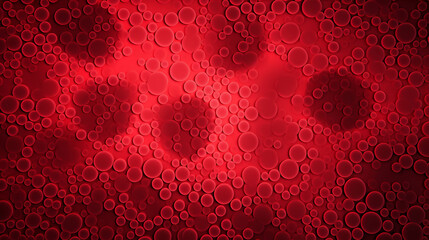 Poster - red circle pattern background image.