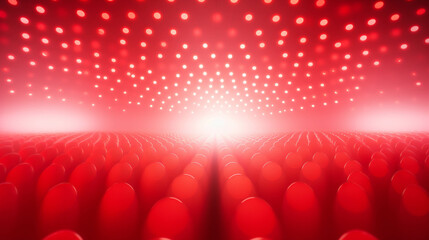 Poster - red circle pattern background image.