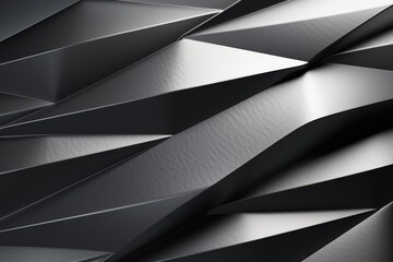 Poster - Abstract white and silver gradient floor and wall texture.