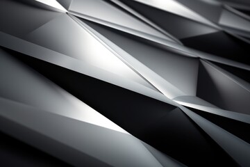 Poster - Abstract white and silver gradient floor and wall texture.