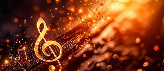 Poster - symphony of sounds: music resonating with harmonious sounds, music- melodies composing a symphony of