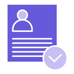 Poster - Valid User Profile Icon of Business & Economy iconset.