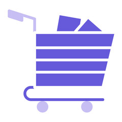 Canvas Print - Package Trolley Icon of Shopping Friday iconset.