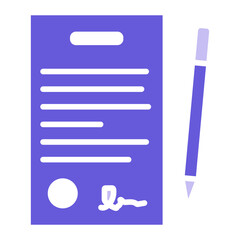 Sticker - Contract Icon of Business and Office iconset.