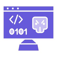 Sticker - Hack Code Icon of Security iconset.