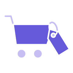 Sticker - Cart Tag Icon of Shopping and Ecommerce iconset.