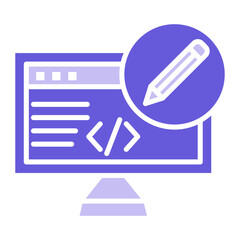 Poster - Edit Code Icon of Computer Programming iconset.