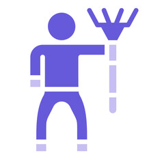 Canvas Print - Cleaning Man Icon of Housekeeping iconset.