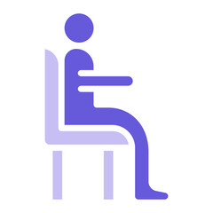 Sticker - Sitting Icon of Housekeeping iconset.