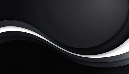 Poster - Technology Background with Abstract Liquid Shape and Gradient Dots