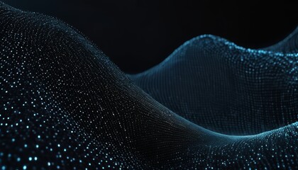 A blue and black image of a mountain