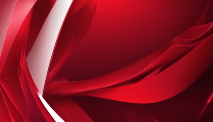 Poster - A red and white abstract design