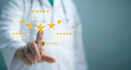 Healthcare ratings online with the virtual panel. Rate medical services easily with the healthcare key button. Enhance patient satisfaction through customer experience in medicine services.