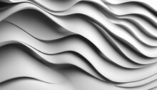 A White And Gray Wave Design On A Wall