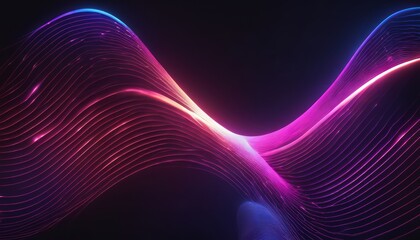 Wall Mural - A colorful wave of light