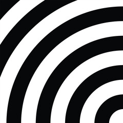 Poster - abstract geometric repeatable seamless white black circle pattern.