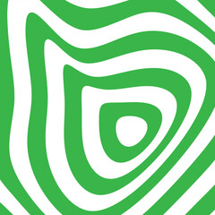 Poster - abstract geometric repeatable seamless white green circle wave line pattern.