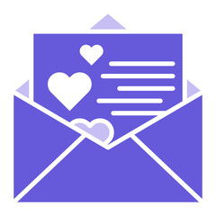 Sticker - Love Letter Icon of Wedding iconset.