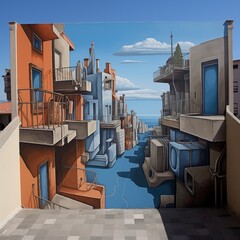 Wall Mural - abstraction/illusion