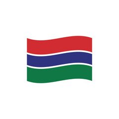 Wall Mural - Flag of Gambia vector symbol