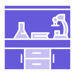 Wall Mural - Medical Laboratory Icon of Research and Science iconset.