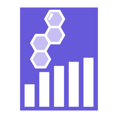 Sticker - Growth Diagram Icon of Research and Science iconset.