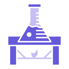 Sticker - Burning Flask Icon of Research and Science iconset.